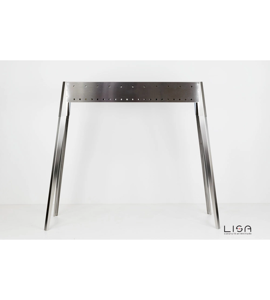 Cuocispiedini miami 800 in acciaio inox, 106x36x83 cm - lisa