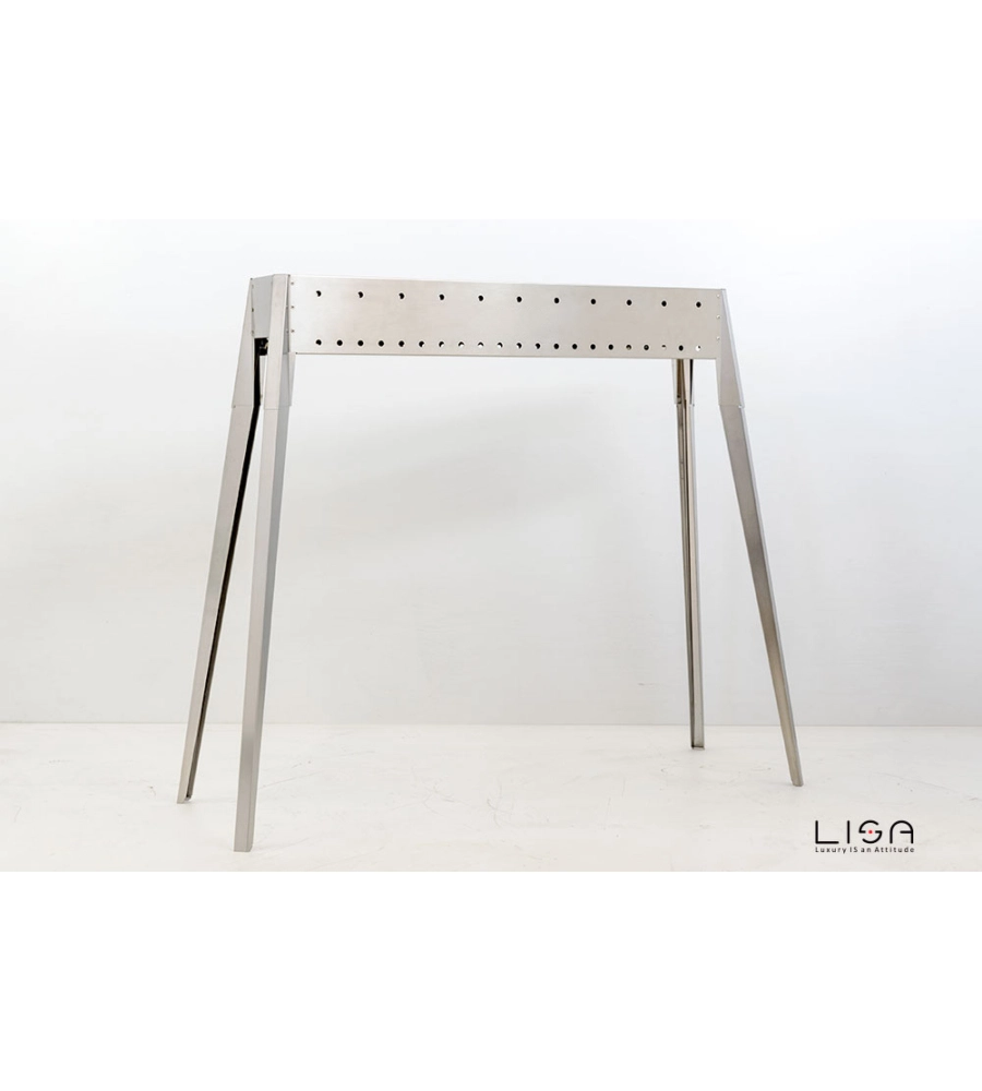 Cuocispiedini miami 800 in acciaio inox, 106x36x83 cm - lisa