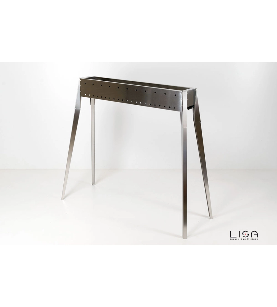 Cuocispiedini miami 800 in acciaio inox, 106x36x83 cm - lisa