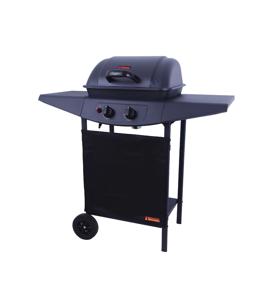 Barbecue a gas argentina 2 fuochi, 98x44x100 cm - sandrigarden