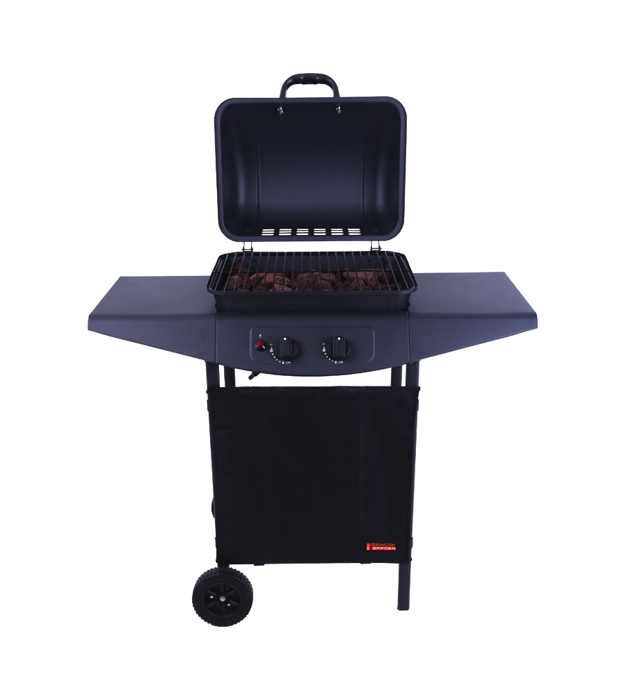 Barbecue a gas argentina 2 fuochi, 98x44x100 cm - sandrigarden