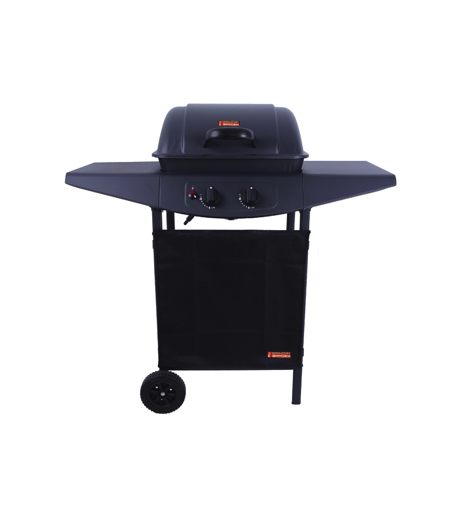 Barbecue a gas argentina 2 fuochi, 98x44x100 cm - sandrigarden