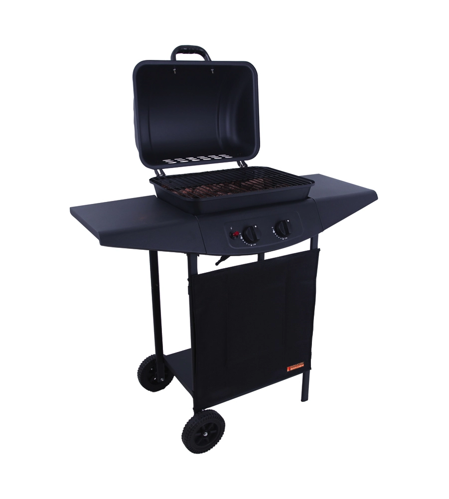 Barbecue a gas argentina 2 fuochi, 98x44x100 cm - sandrigarden