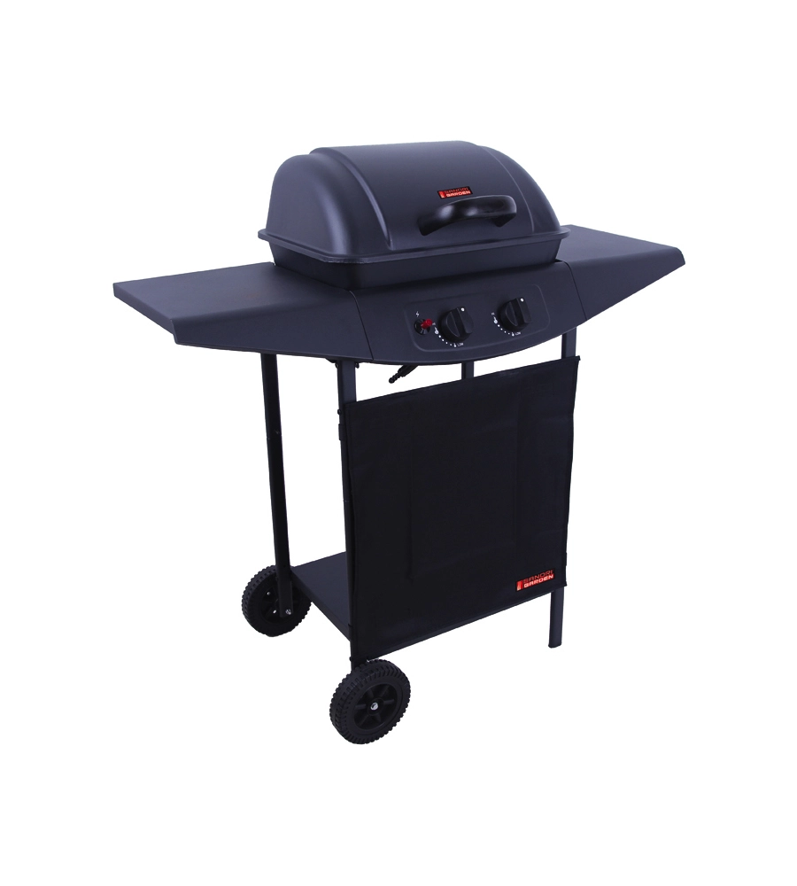 Barbecue a gas argentina 2 fuochi, 98x44x100 cm - sandrigarden