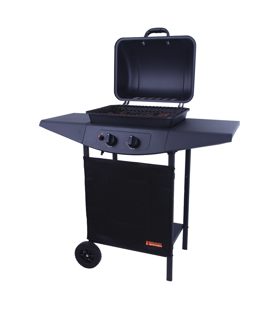 Barbecue a gas argentina 2 fuochi, 98x44x100 cm - sandrigarden