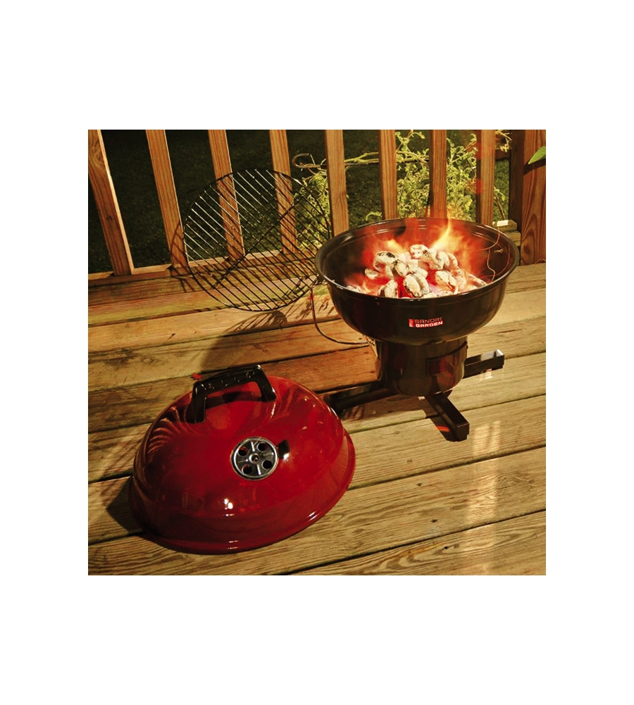 Barbecue a carbonella portatile, 36x36x46,5 cm - sandrigarden