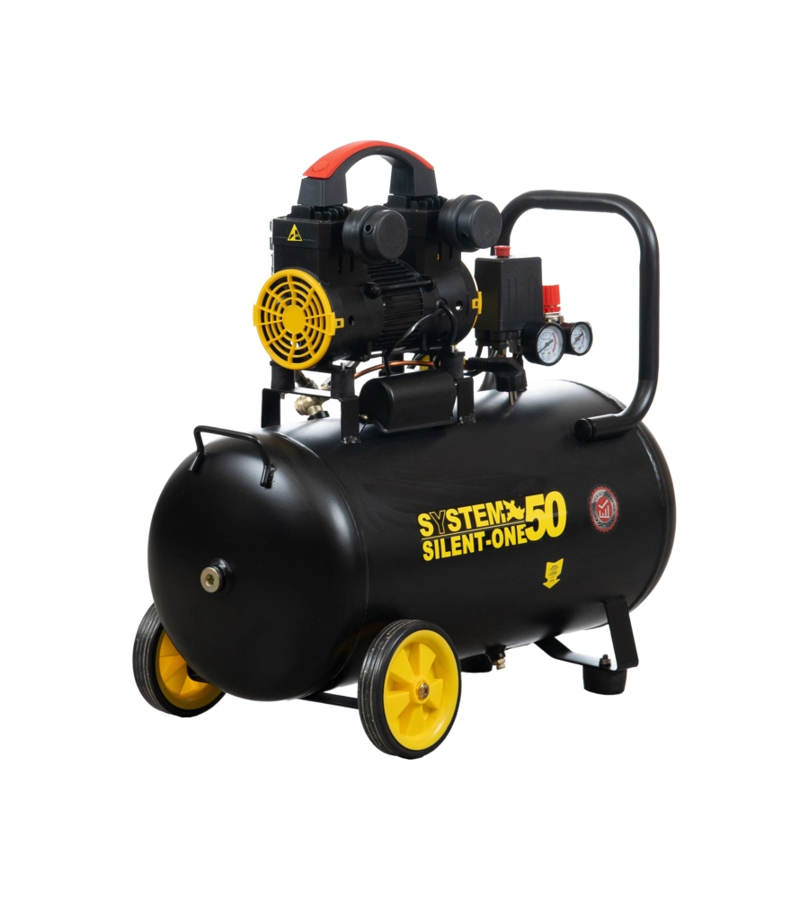 Compressore aria silenziato system+ "sy092" 50l 1,5hp