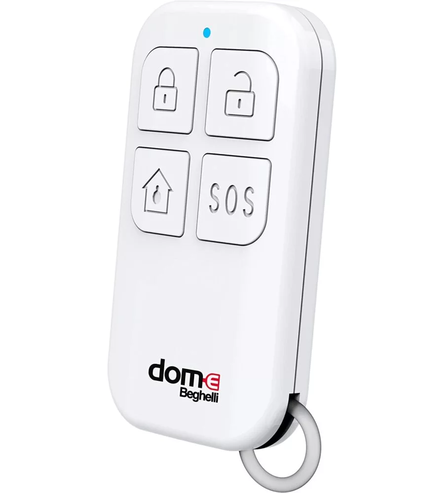 Kit antintrusione "dom-e" beghelli con sistema di allarme wireless wifi/gsm