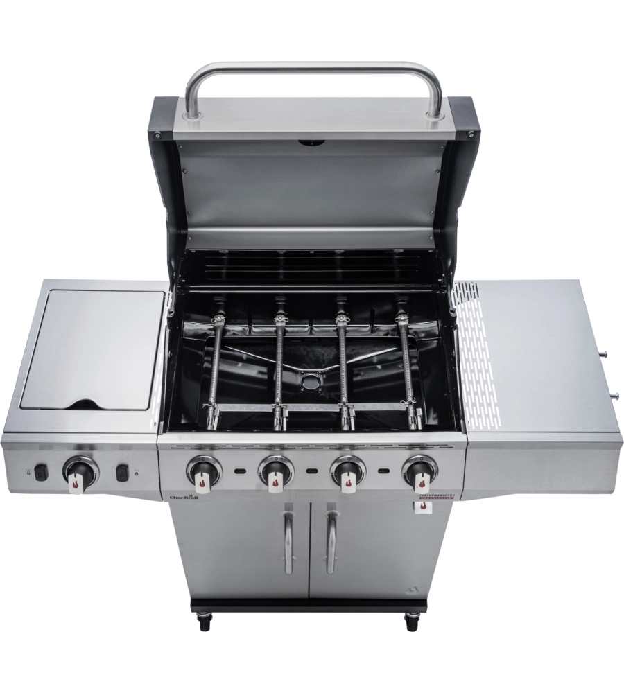 Barbecue a gas "performance pro s 4" in acciaio con 4 bruciatori, 128x57,3x115,3 cm - char-broil