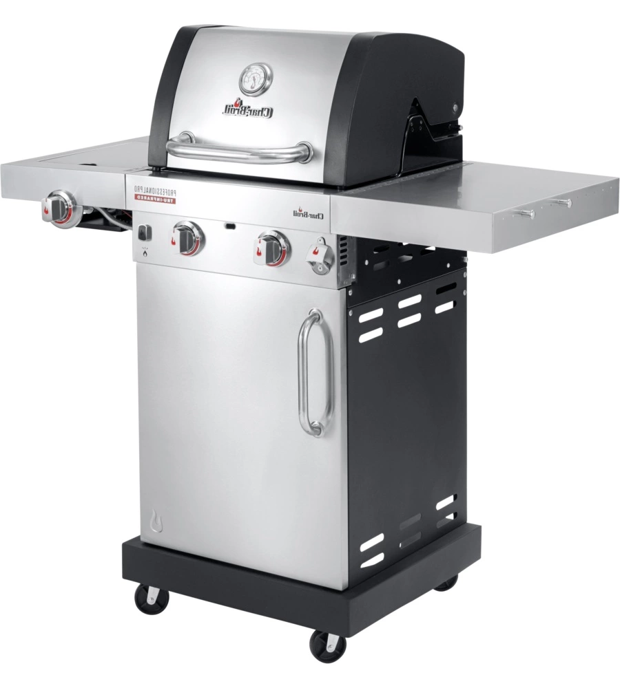 Barbecue a gas "professional pro s 2" in acciaio con due bruciatori, 120x54x124,7 cm - char-broil