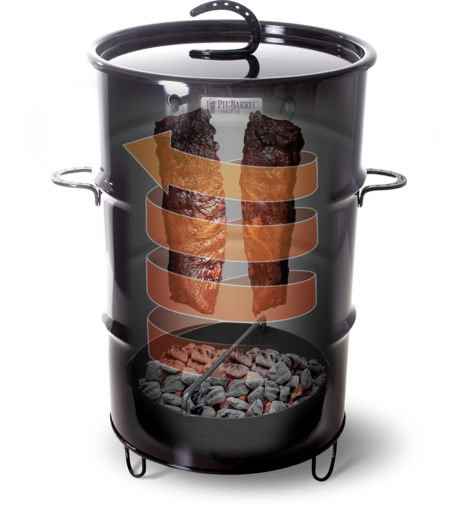 Barbecue a carbone "pit barrel cooker pbx" in acciaio, 76,2x76,2x91,5 cm - pit barrel