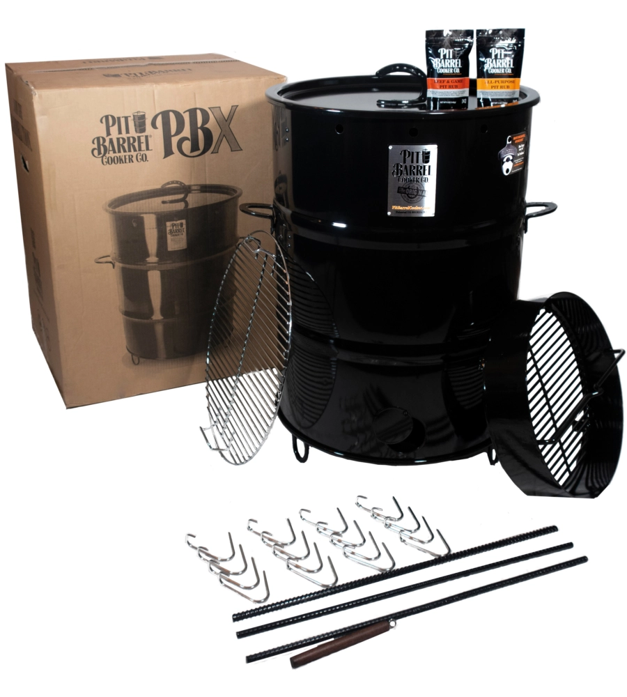 Barbecue a carbone "pit barrel cooker pbx" in acciaio, 76,2x76,2x91,5 cm - pit barrel