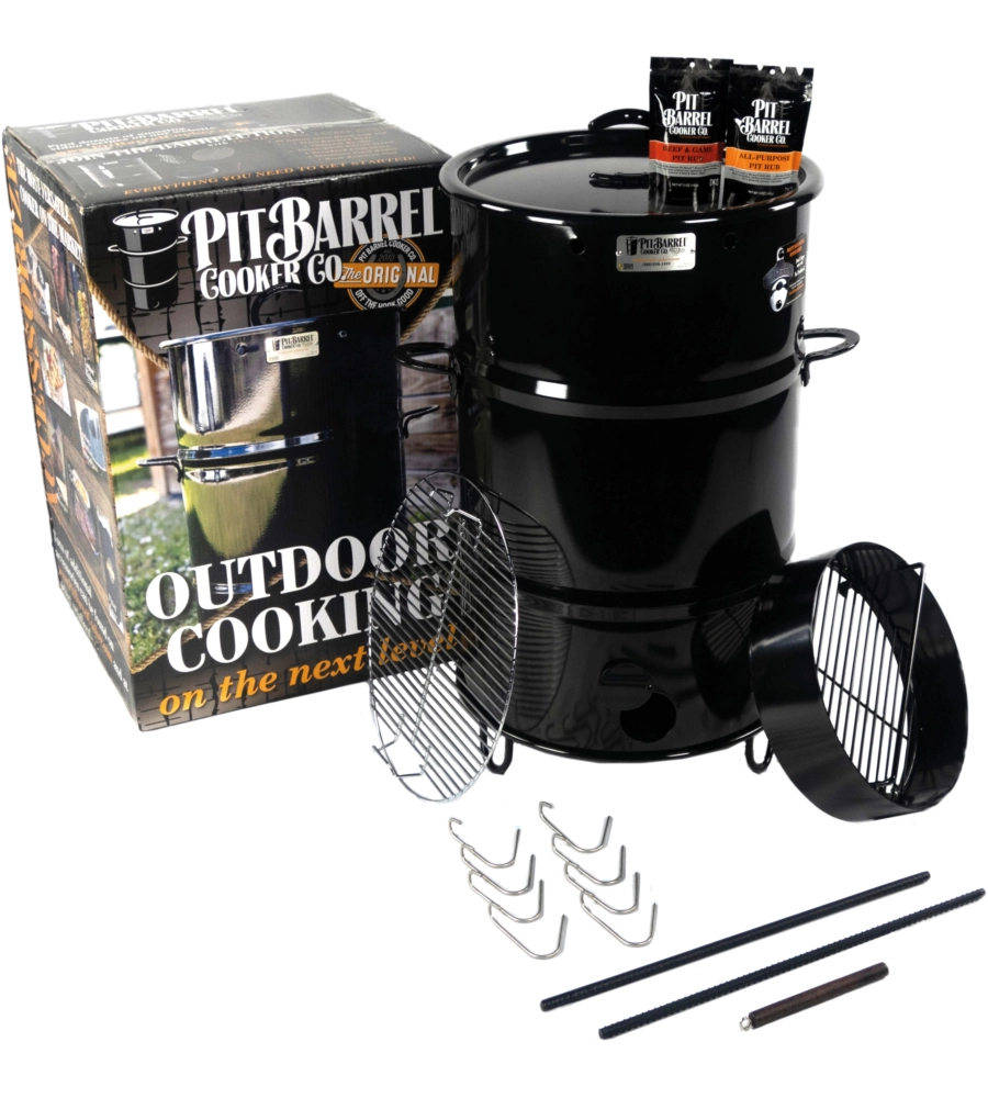 Barbecue a carbone "pit barrel cooker classic" in acciaio, 63,5x63,5x91,5 cm - pit barrel