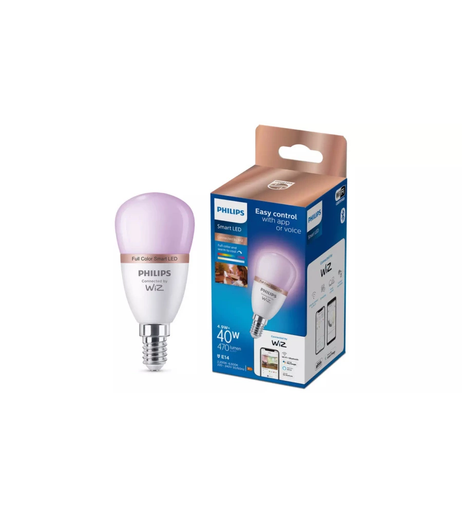 Lampadina led smart philips e14, 470 lm