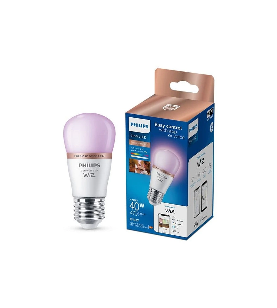 Lampadina led smart philips e27, 470 lm