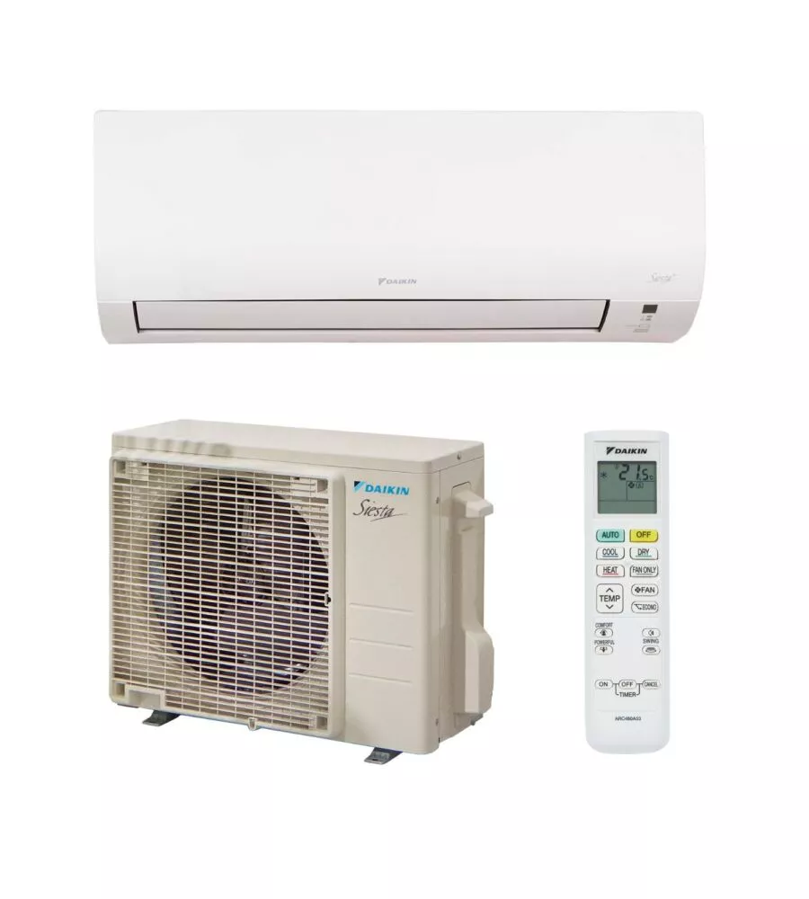 Climatizzatore caldo freddo daikin pompa di calore "essence" monosplit e unitÀ esterna 12000 btu con wi-fi