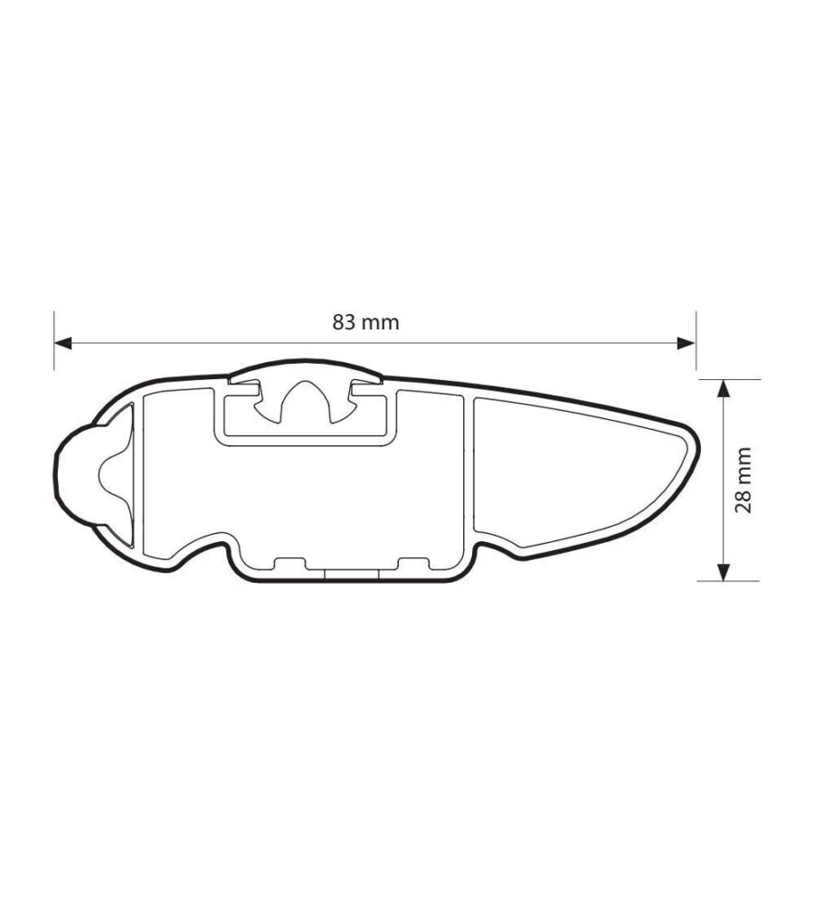 Barre portatutto "evos silenzio black" in alluminio s 108 cm - n15079