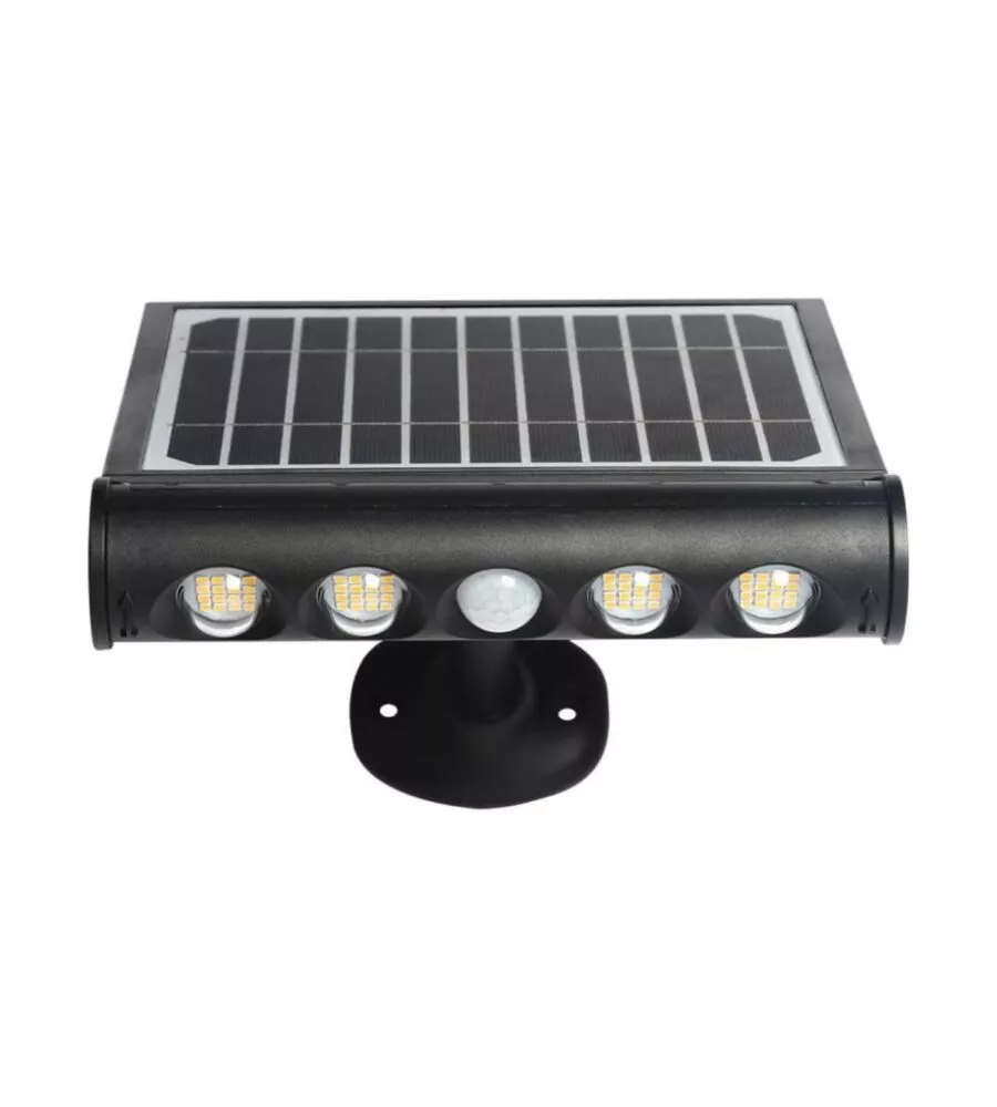 Lampada led da giardino con pannello solare, 8 w 3000 k