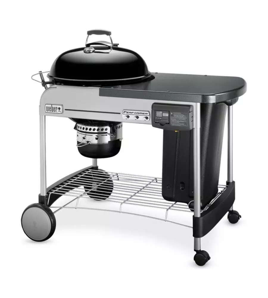 Barbecue a carbone weber "performer deluxe gbs" con griglia 57 cm