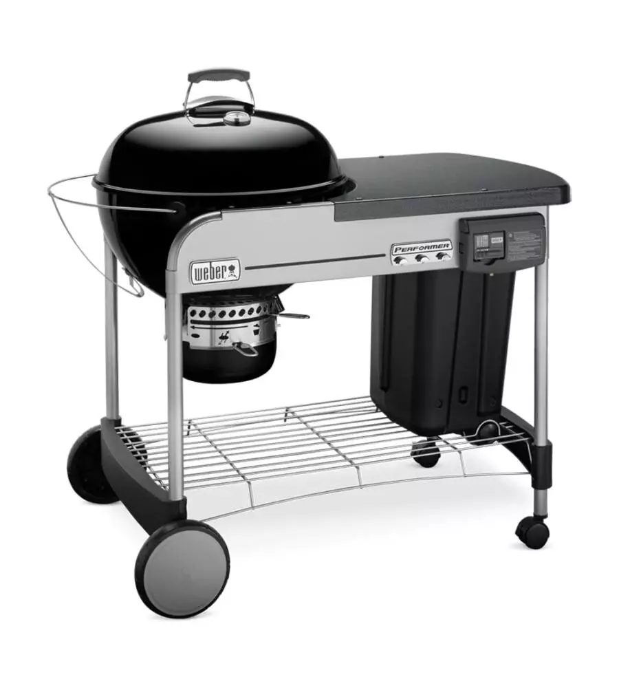 Barbecue a carbone weber "performer deluxe gbs" con griglia 57 cm