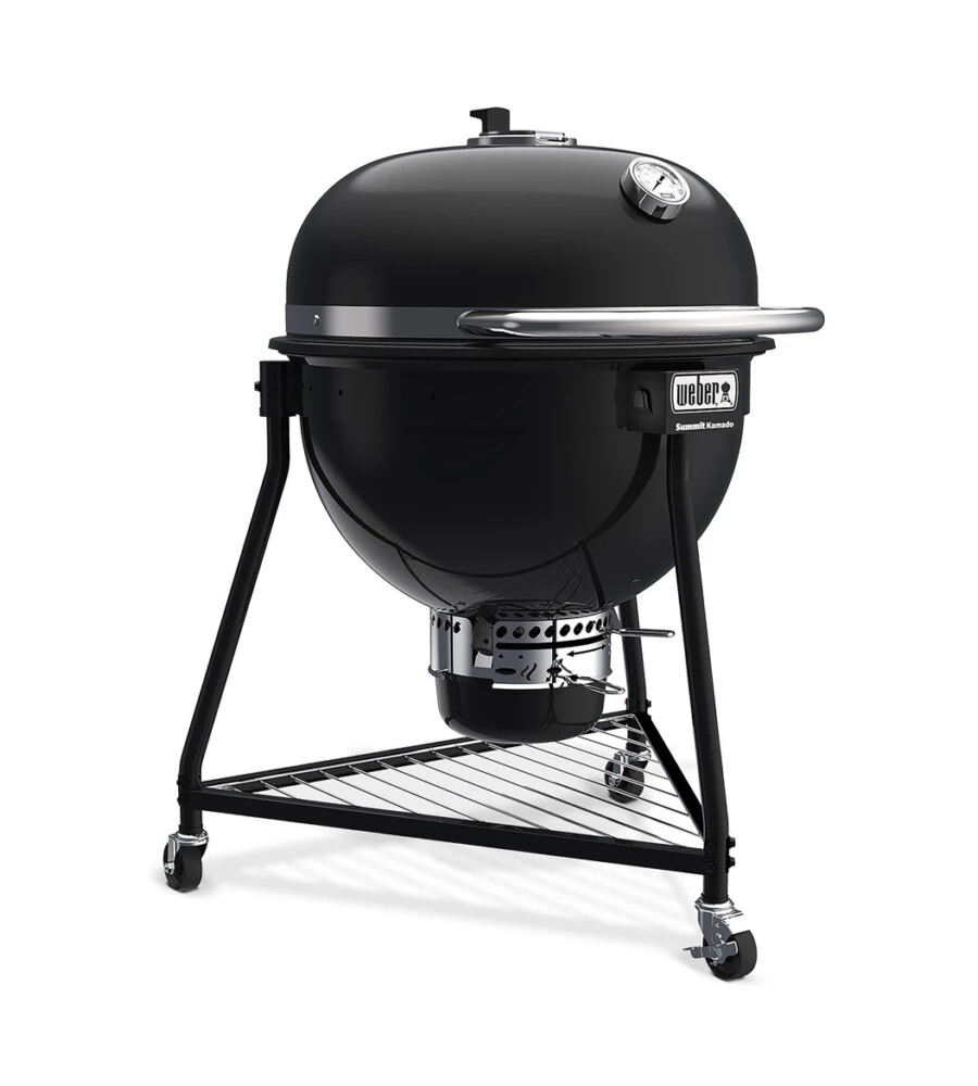 Barbecue a carbone weber "summit kamado e6" con griglia 61 cm