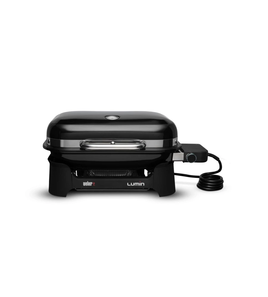 Barbecue elettrico portatile weber "lumin compact" con griglia 49,5 x 23,5 cm