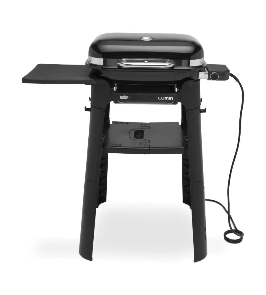 Barbecue elettrico weber "lumin compact e stand" con griglia 49,5 x 23,5 cm