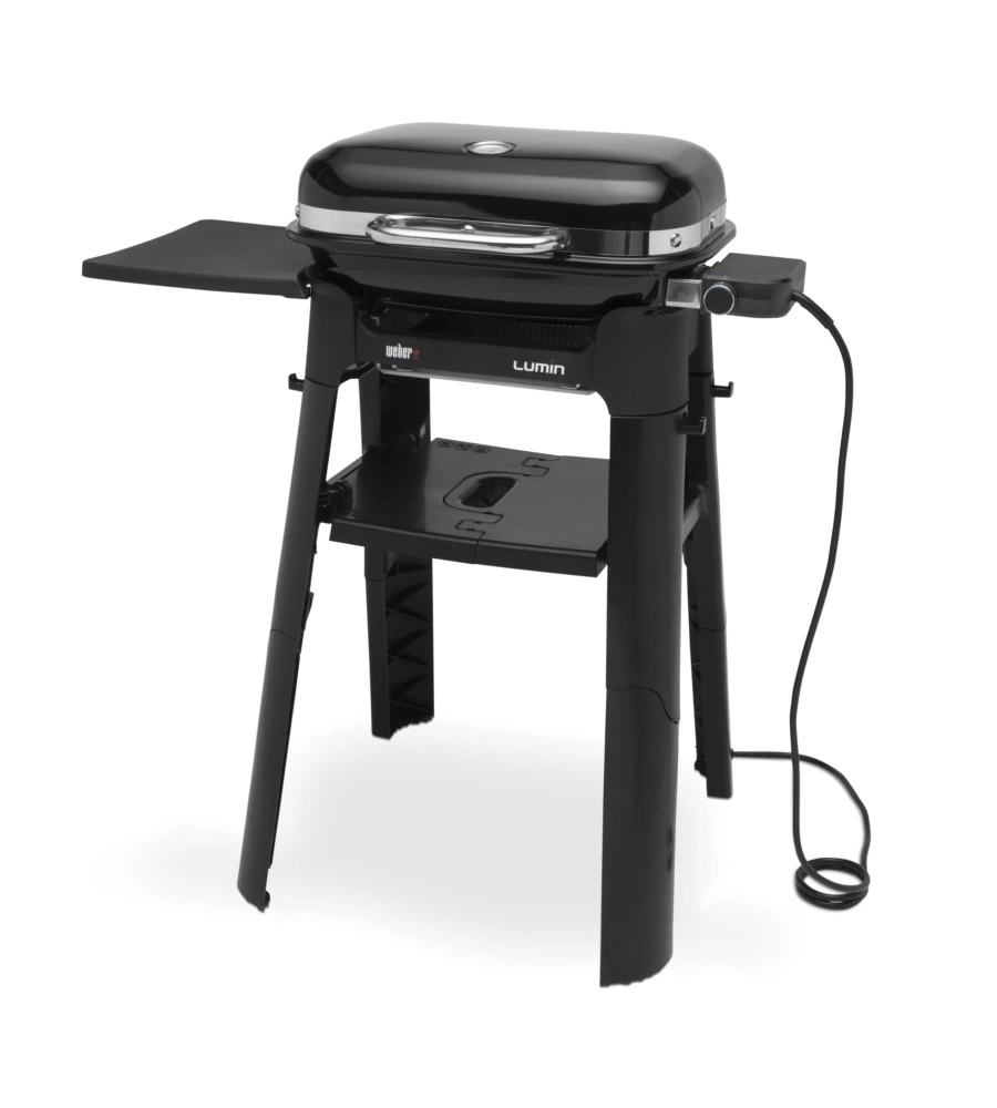 Barbecue elettrico weber "lumin compact e stand" con griglia 49,5 x 23,5 cm