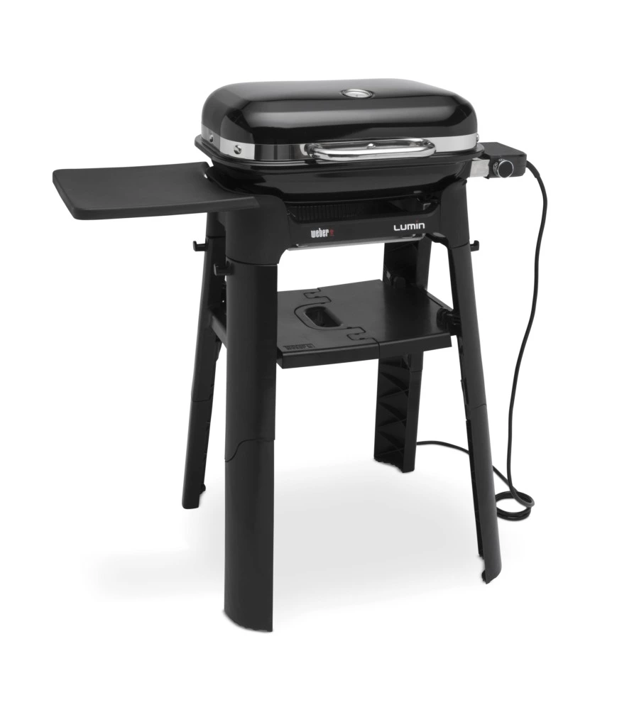 Barbecue elettrico weber "lumin compact e stand" con griglia 49,5 x 23,5 cm