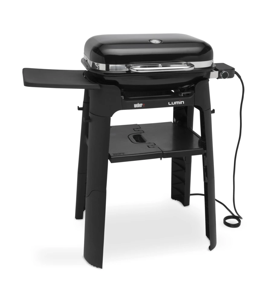 Barbecue elettrico weber "lumin e stand" con griglia 1562 cmq