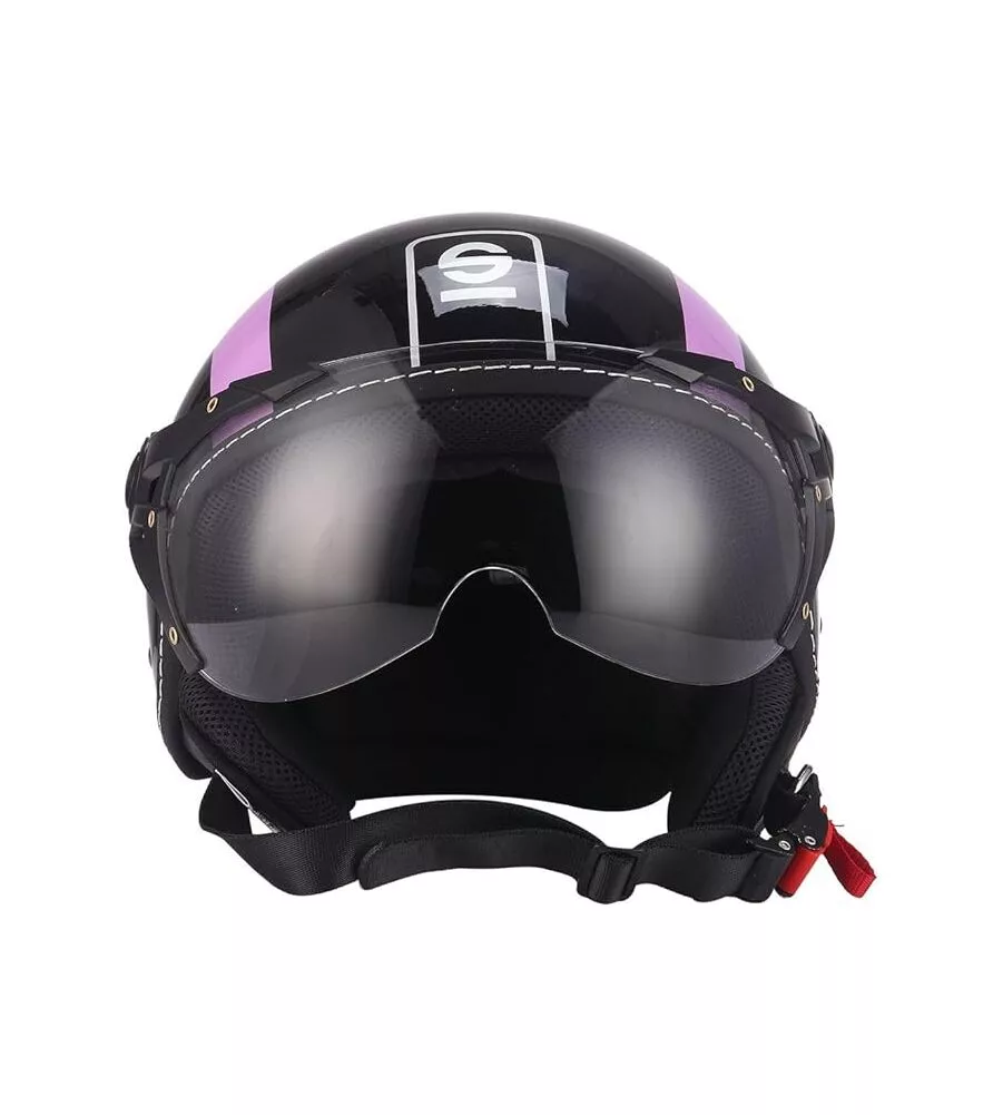 Casco moto sparco "sp501" nero/viola, tg m