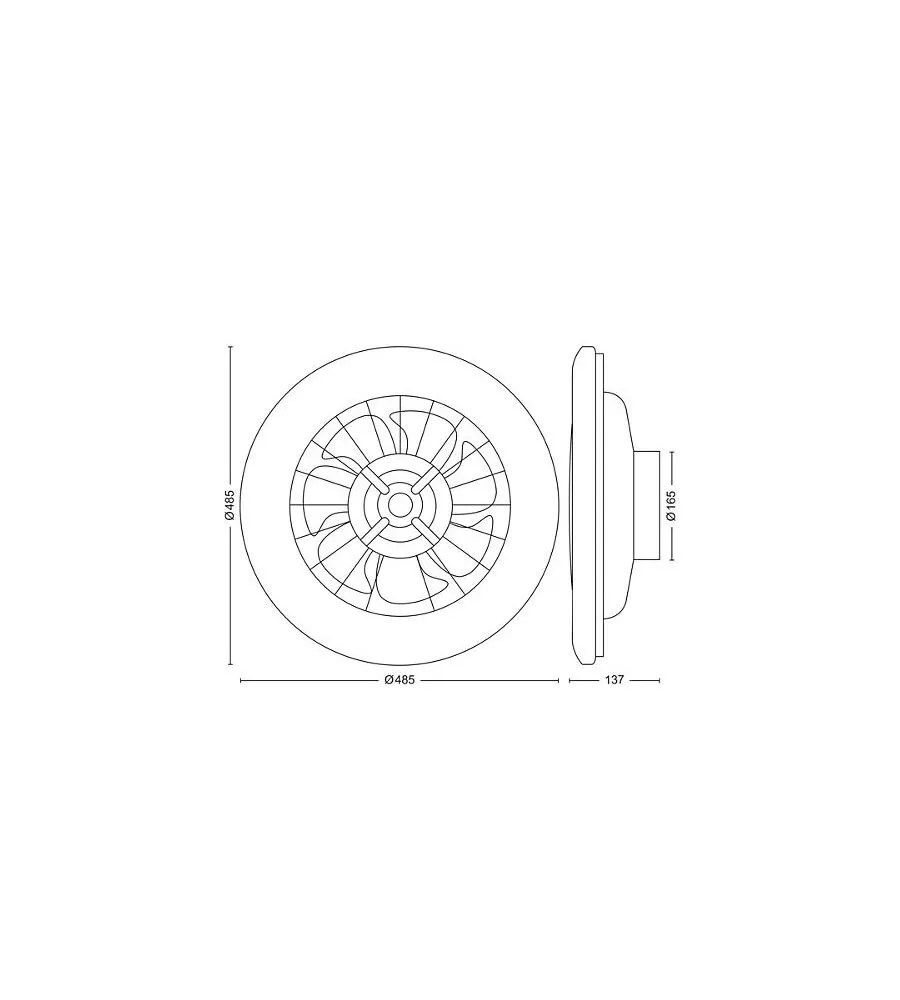 Lampada ventilatore a led philips, 6500 k