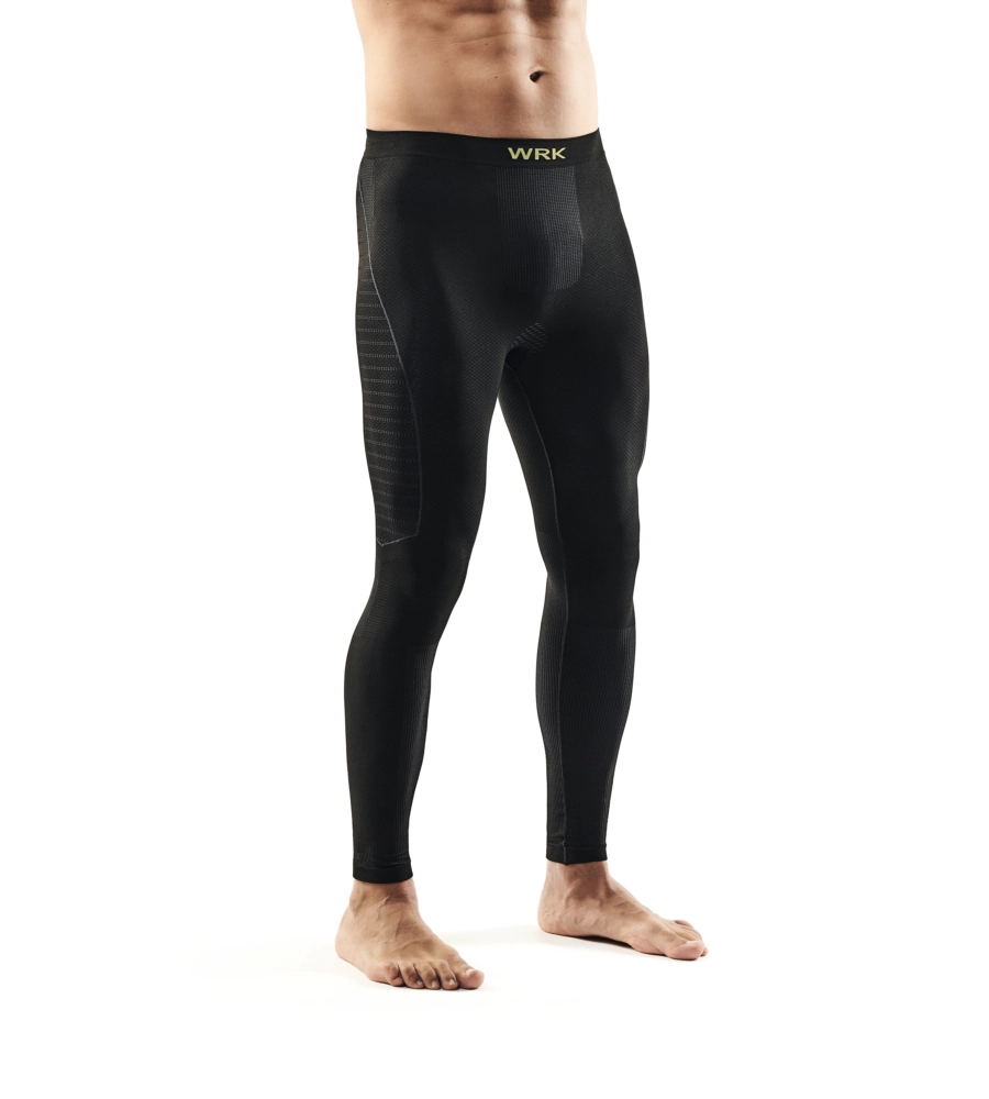 1 pezzo leggins tecnico "wrk303" nero, tg l/xl - wrk