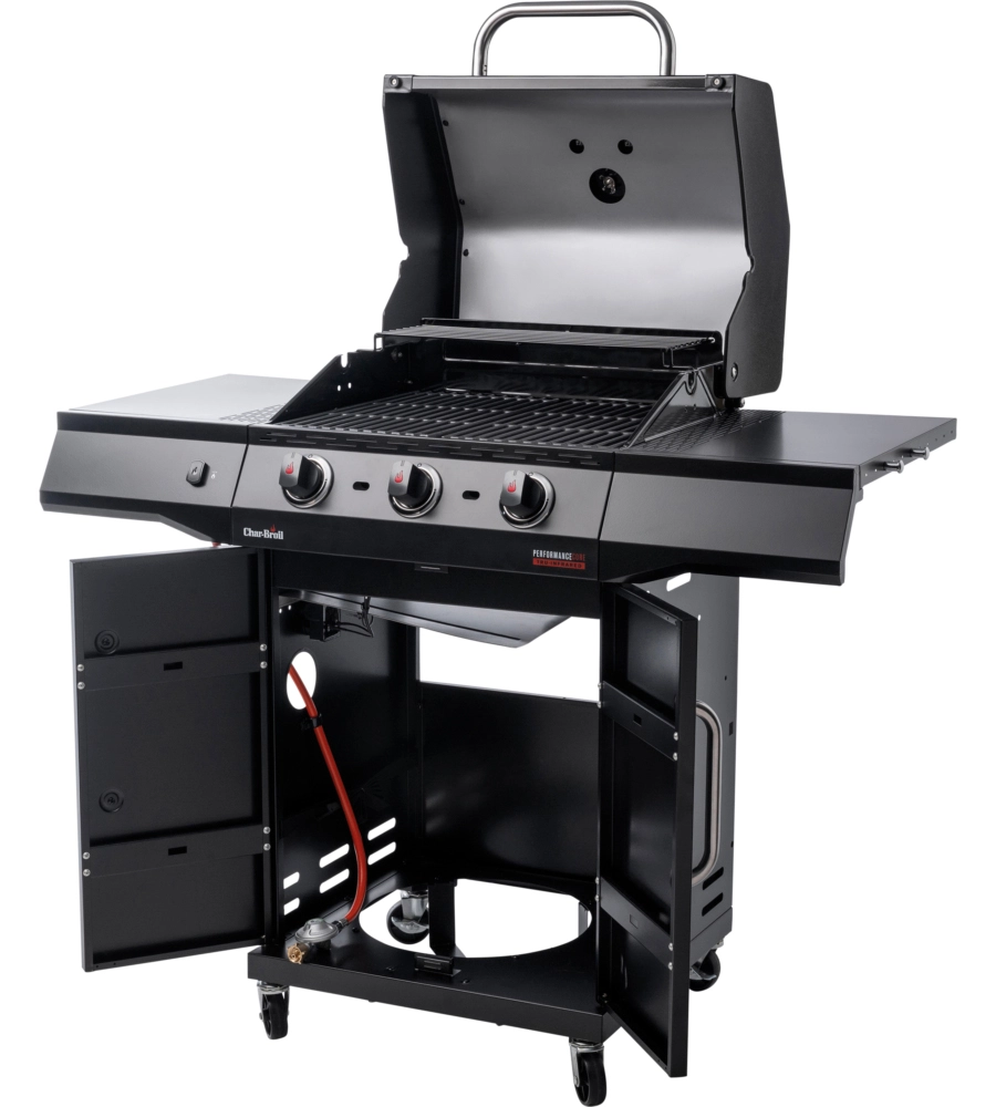 Barbecue a gas "performance core b3 cabinet" in acciaio con tre bruciatori, 119,3x57,3x115,3 cm - char-broil