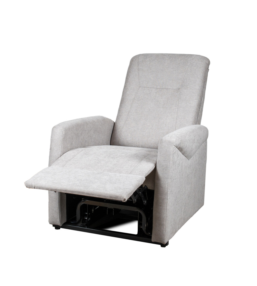 Poltrona Massaggiante siena Tessuto Grigio Con Recliner Elettrico,  75x93x105 Cm in vendita online