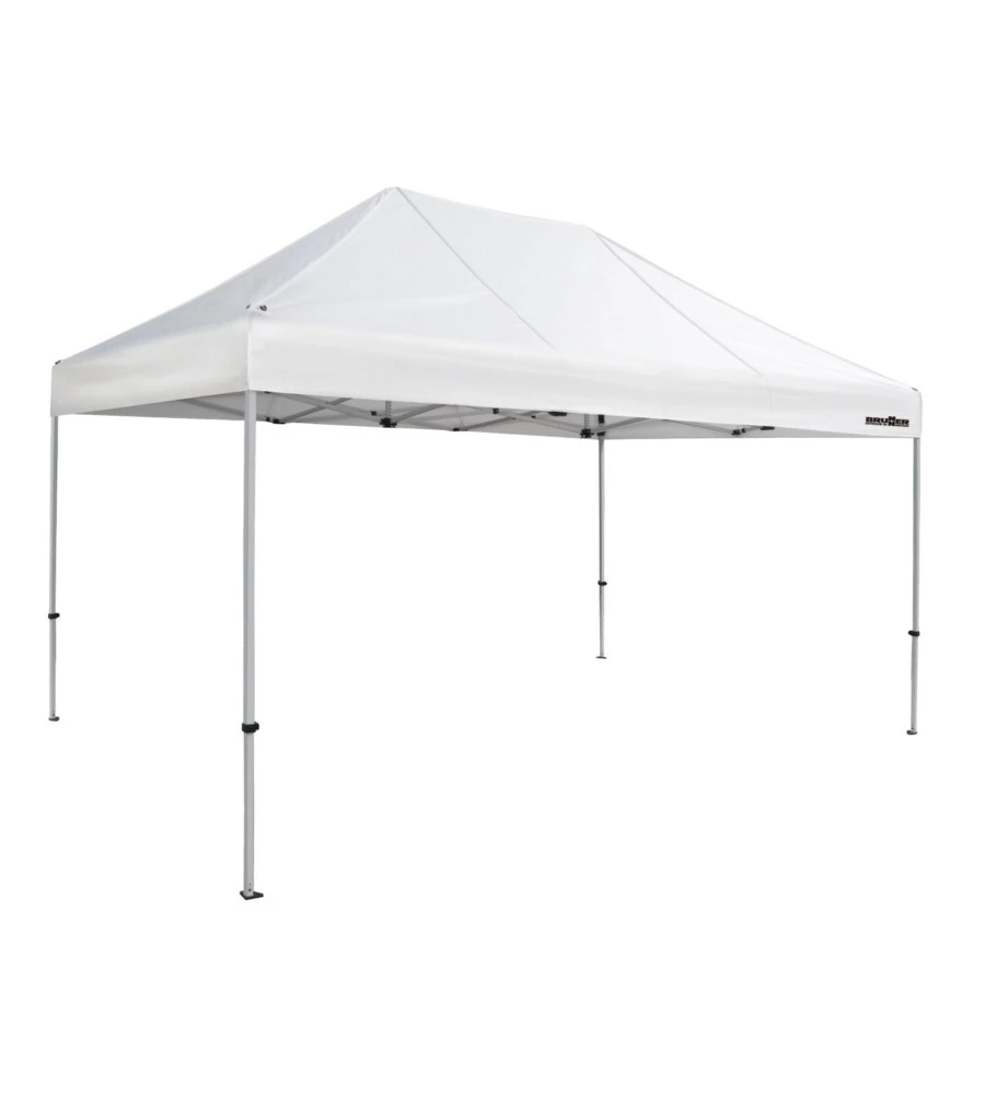 Gazebo da campeggio brunner "zebÒ enjoy 2.0" in acciaio e poliestere bianco 3x4,5 m