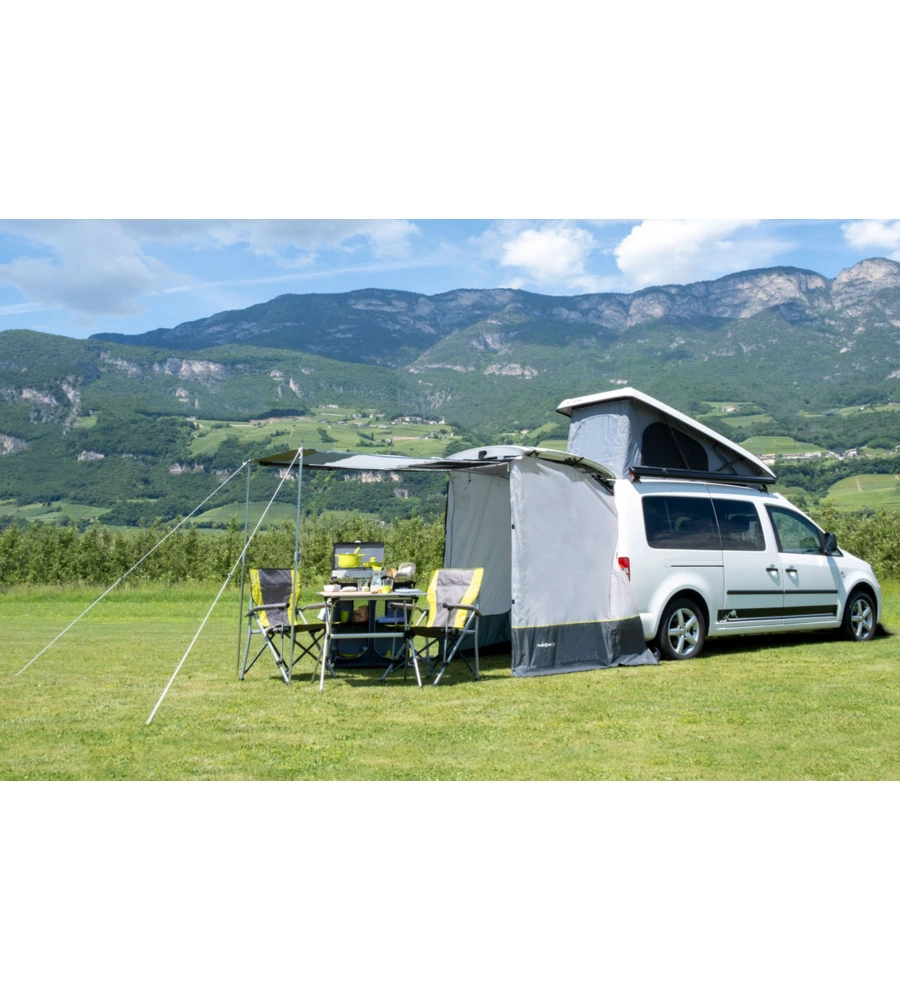 Tenda da campeggio per van posteriore brunner "pilote caddy 4" 135x135x170/200 cm