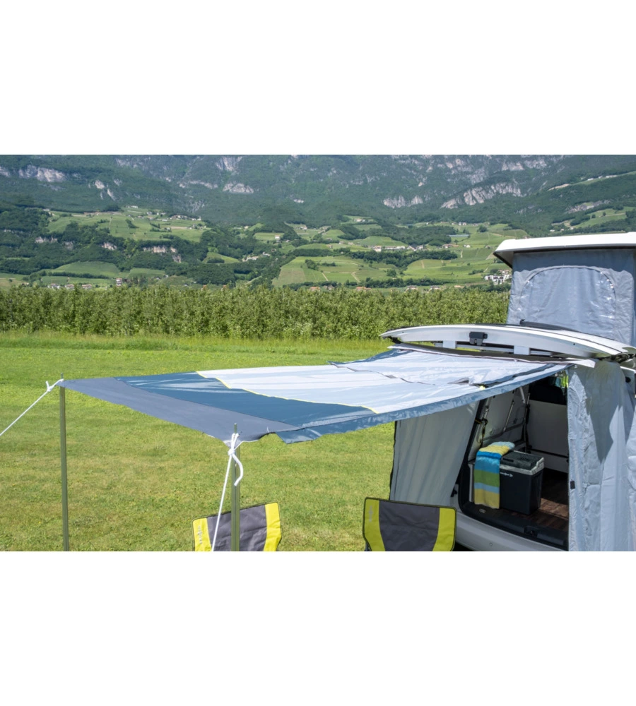 Tenda da campeggio per van posteriore brunner "pilote caddy 4" 135x135x170/200 cm