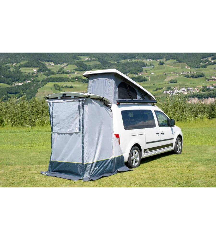 Tenda da campeggio per van posteriore brunner "pilote caddy 4" 135x135x170/200 cm