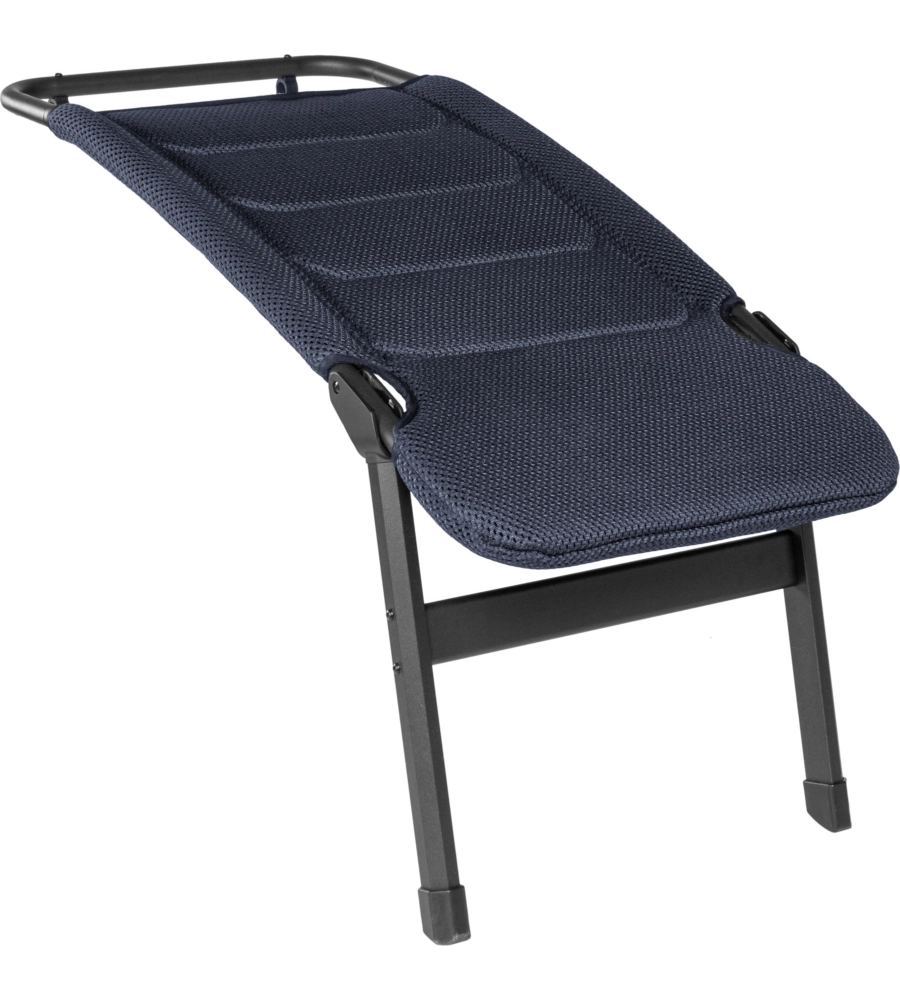 Poggiapiedi brunner "rebel universal footrest" in alluminio e poliestere blu 95x4m cm