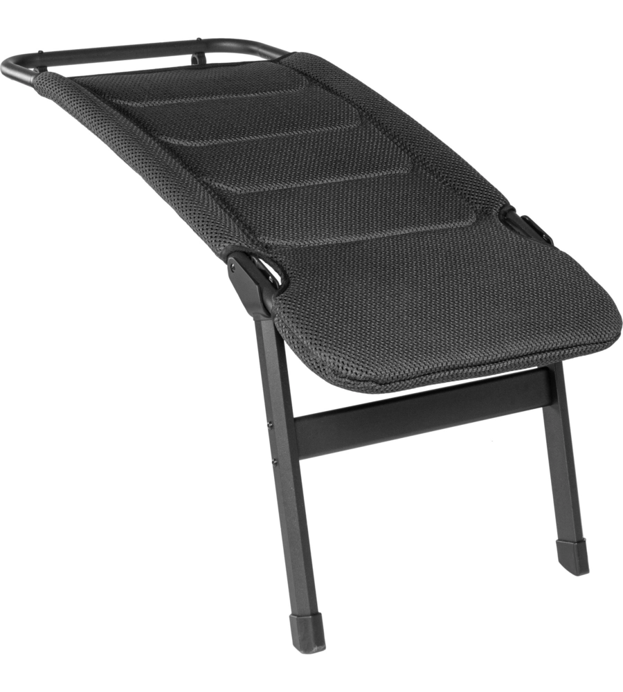 Poggiapiedi brunner "rebel universal footrest" in alluminio e poliestere antracite 95x4m cm