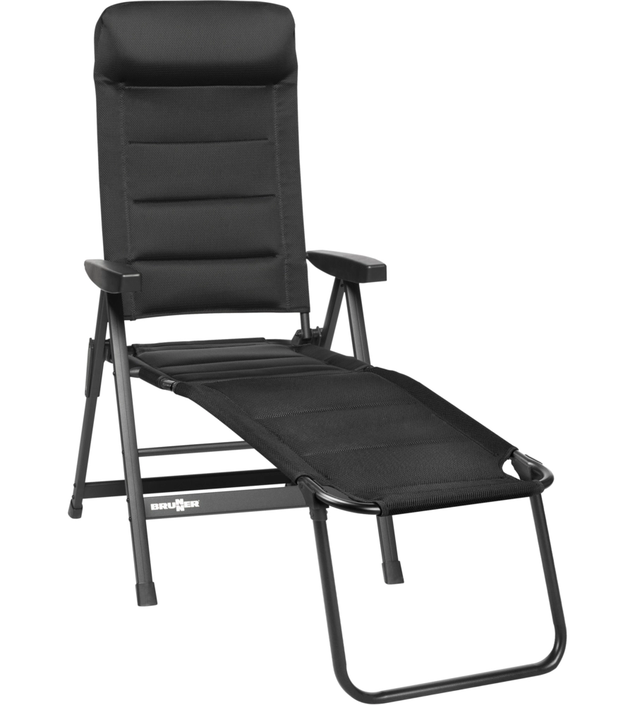 Poggiapiedi brunner "skye 3d footrest" in alluminio e3durafeel nero 47x72x51/43 cm