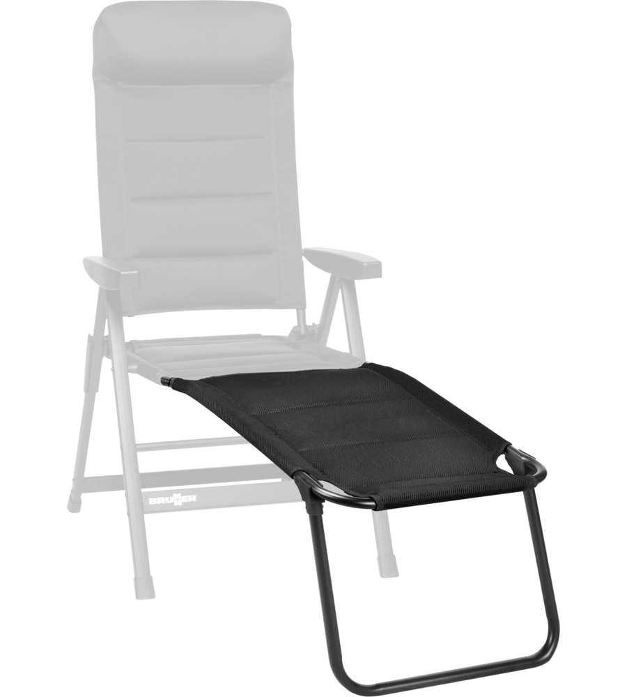 Poggiapiedi brunner "skye 3d footrest" in alluminio e3durafeel nero 47x72x51/43 cm