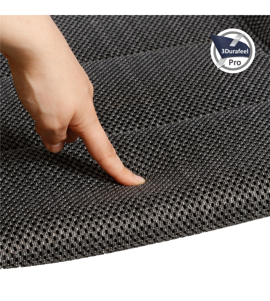 Sedia da campeggio reclinabile "aravel vitachic small" in alluminio e 3durafeel antracite 49x44x126 cm