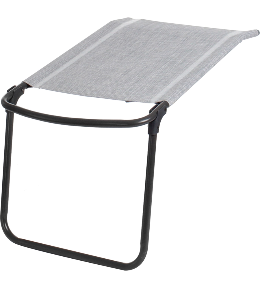 Poggiapiedi brunner "aravel footrest" in alluminio e syntex plus grigio chiaro 48x75 cm