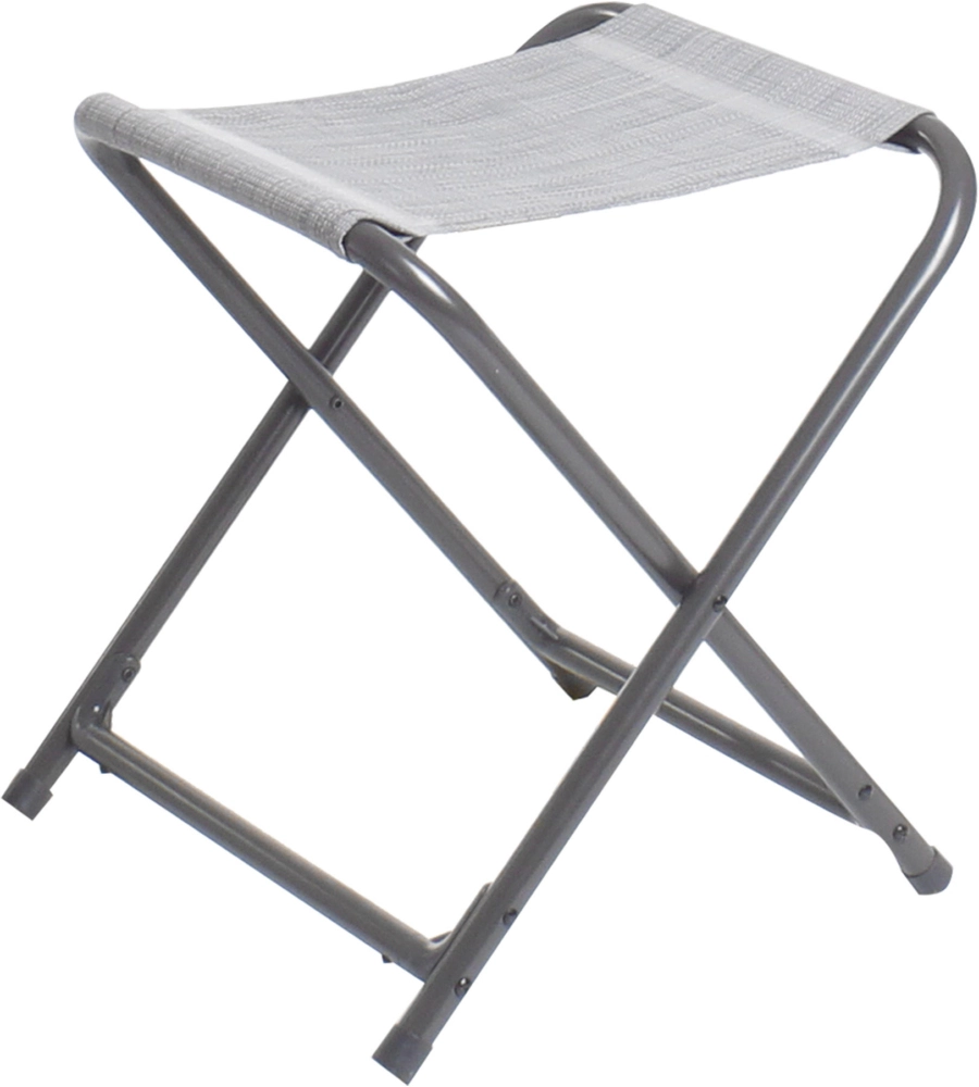 Sgabello brunner "aravel stool" in alluminio e syntex plus grigio chiaro 40x27x45 cm