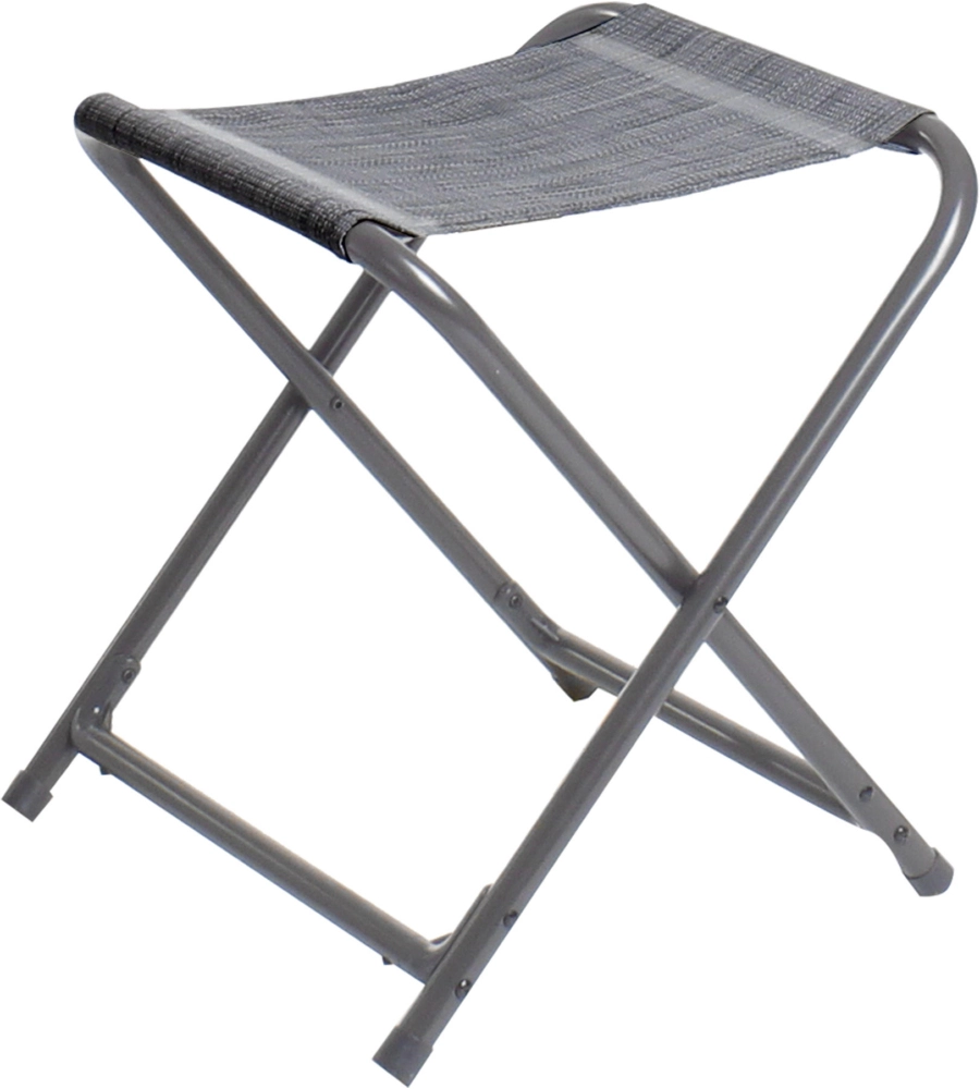 Sgabello brunner "aravel stool" in alluminio e syntex plus grigio scuro 40x27x45 cm