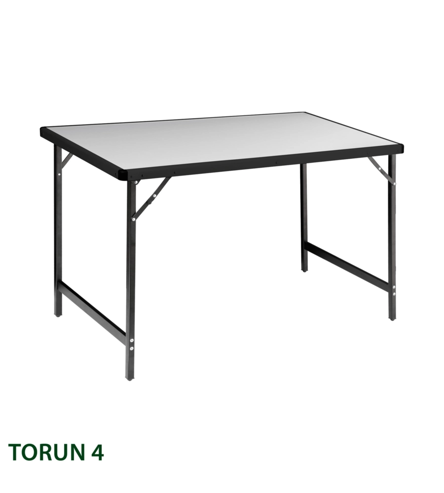 Tavolo pieghevole da campeggio brunner "torun 4" in acciaio e alluminio 110x61,5x71 cm