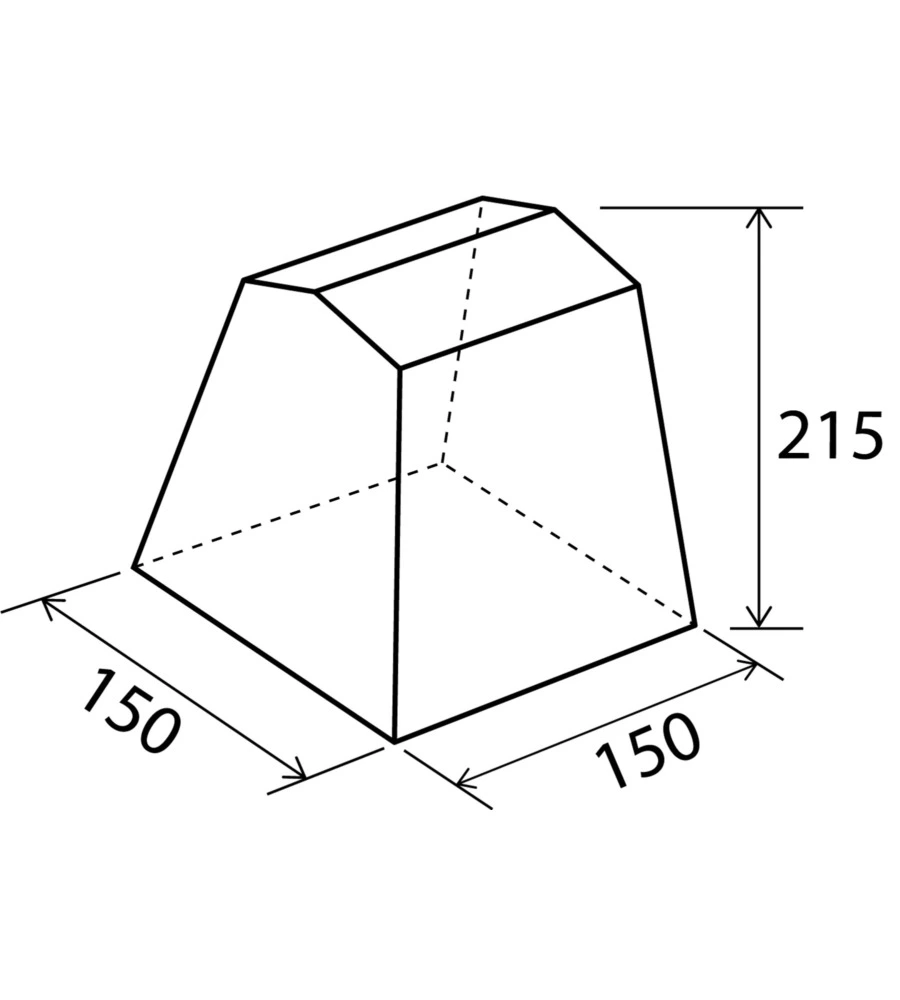 Tenda cucina da campeggio brunner "gusto i ng" grigio 150x150x195/215 cm