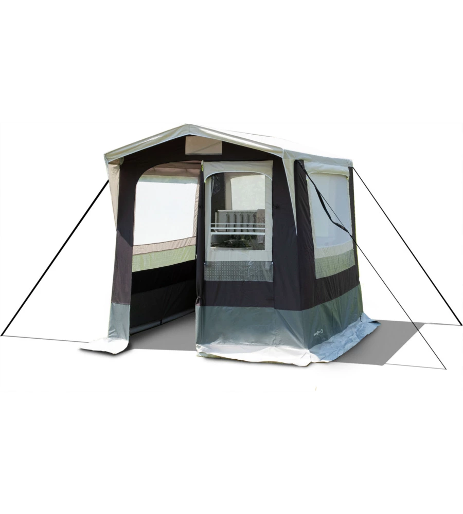 Tenda cucina da campeggio brunner "gusto iii ng" grigio 200x200x195/215 cm